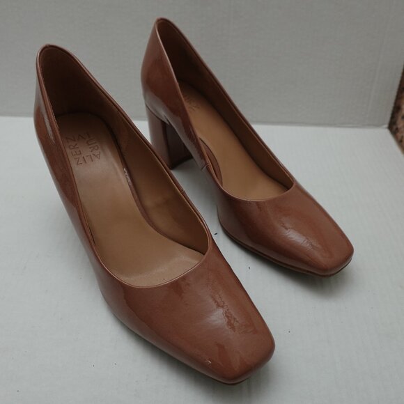 Naturalizer Nude Square Toe Pump Women's Sz 11M Minimalist Comfort Work Neutral - Picture 2 of 5